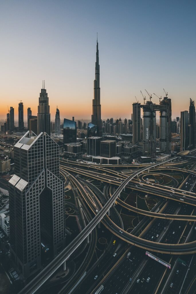High-rise office building representing UAE VAT registration for businesses